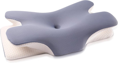 Memory Foam Pillow, Comfortable Pillow, Supportive Neck Pillow, Ergonomic Side Sleeper Pillow (BLUE)